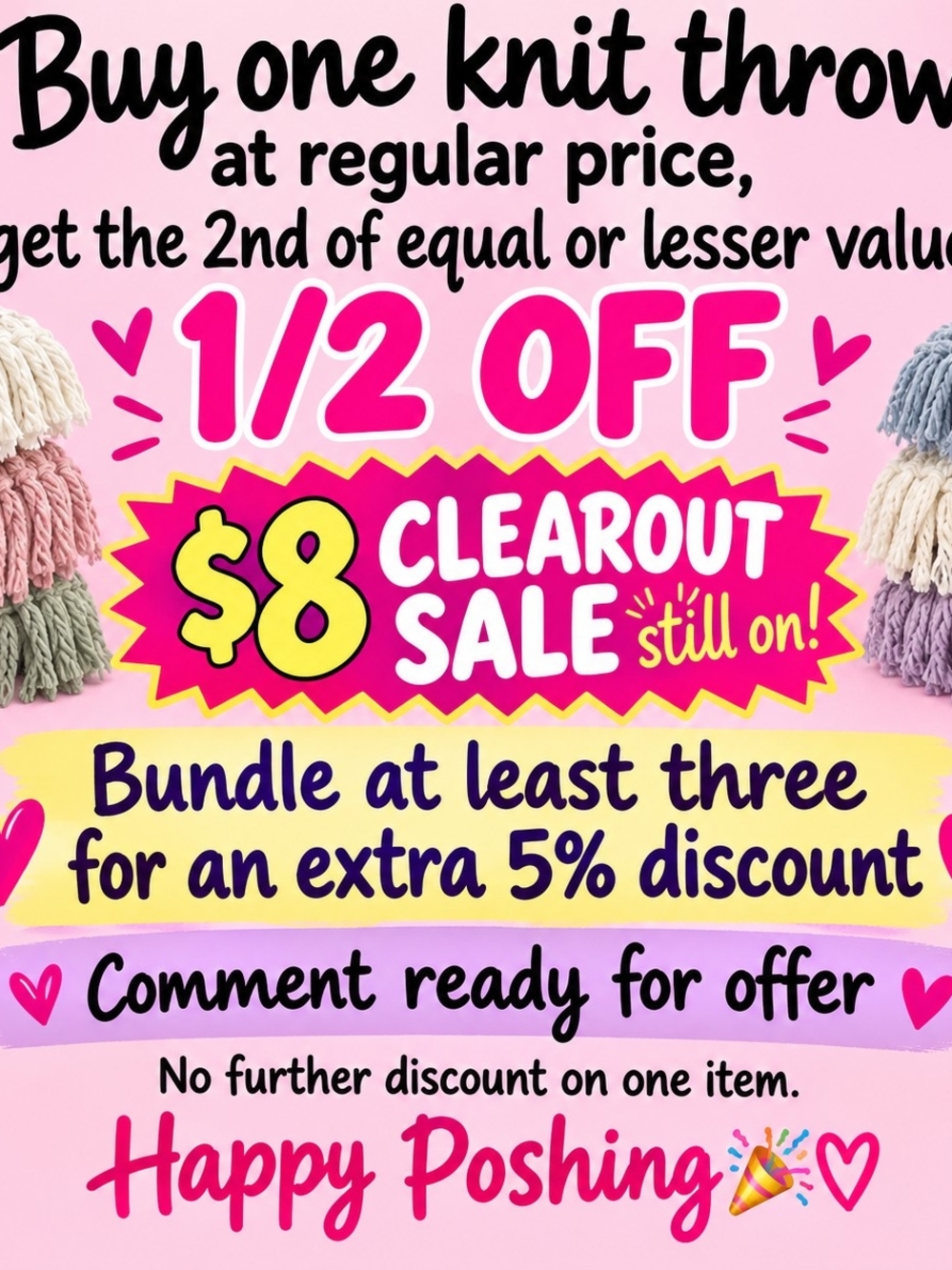 💥SALE💥Knit Throw Blankets